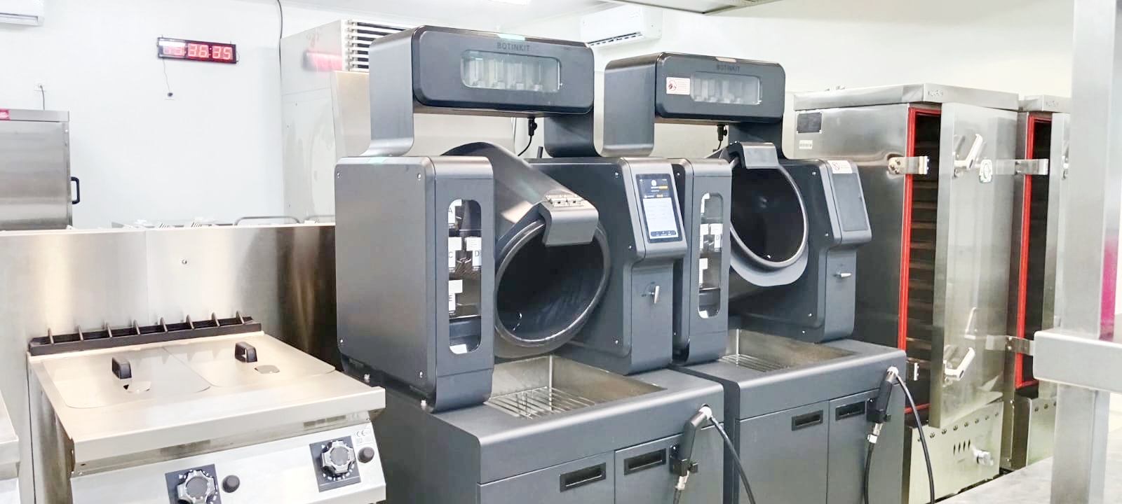 Combi-oven and steamer line in the ADFoodServices production kitchen