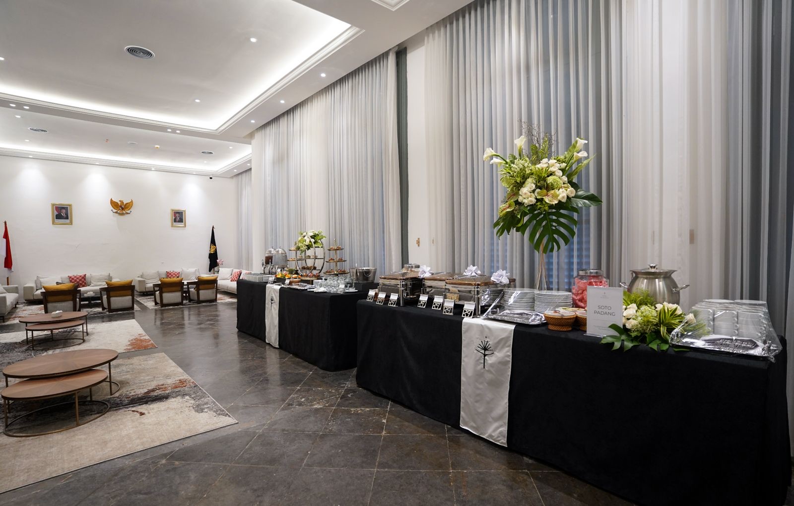 ADFoodServices catering buffet set for a corporate event