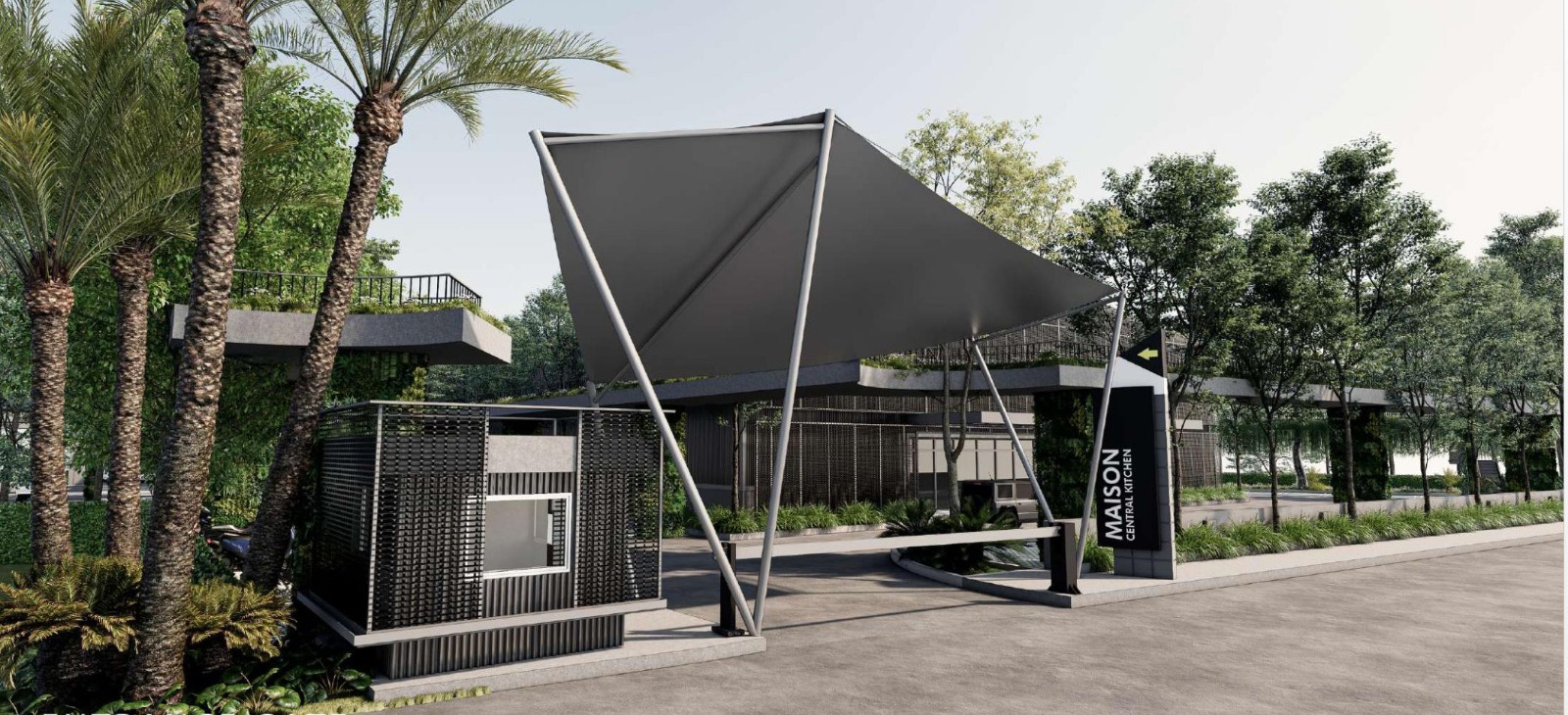 Entrance gate of the ADFoodServices facility